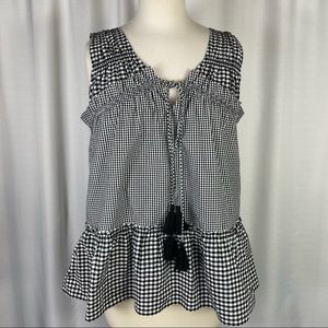 Derek Lam 10 Crosby Black White Gingham Too 8